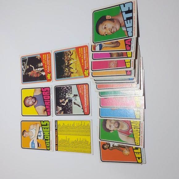 1972-73 Topps basketball cards Issel Thurmond unused checklist